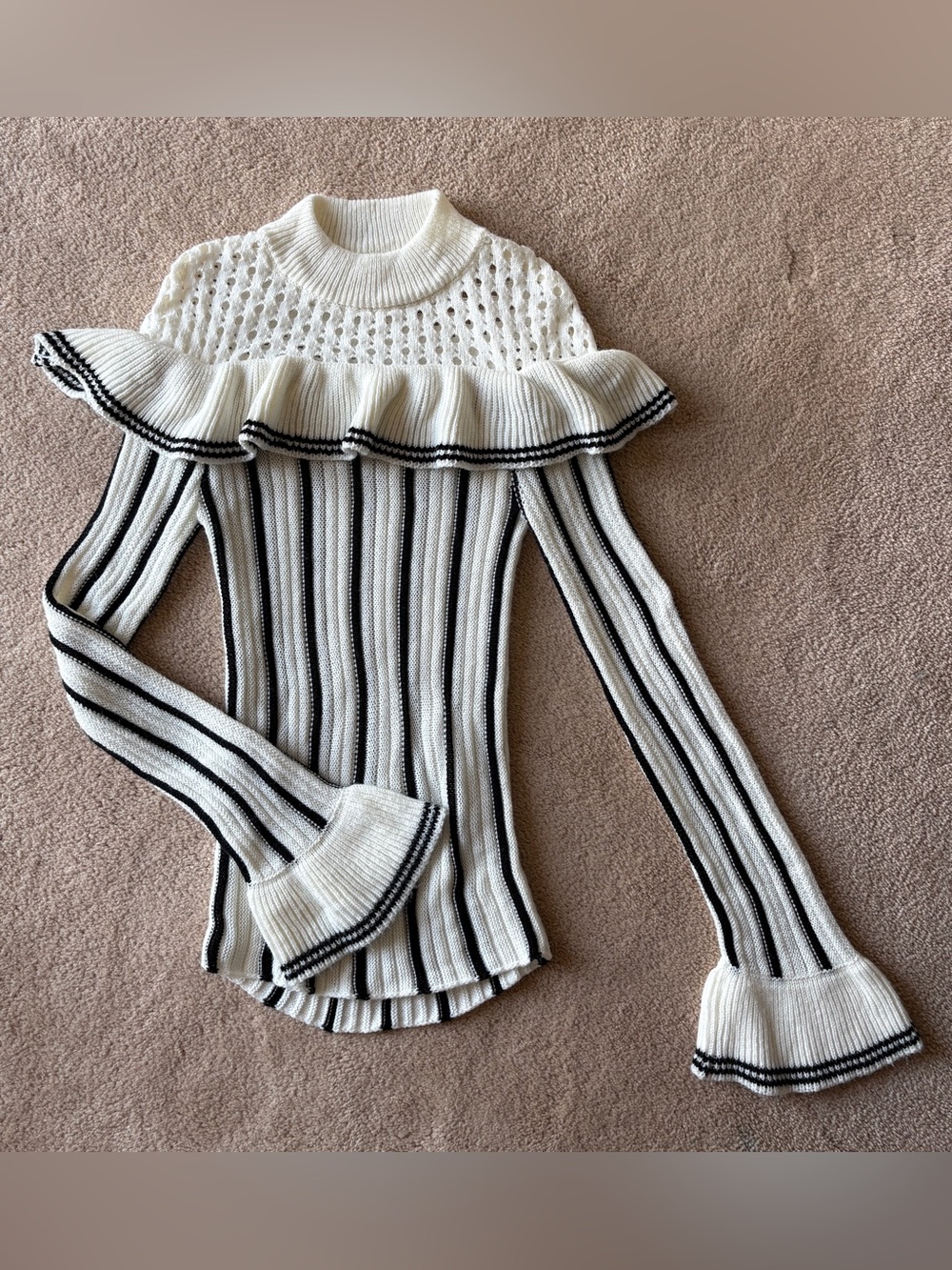 Haute Rogue, The Clarisse Ruffle, Sweater